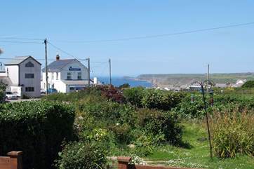 The view across the garden.