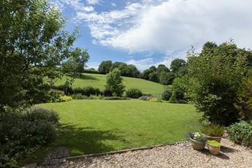 This is the rural view from the front of the cottage.