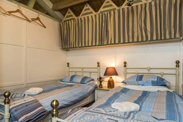 The twin bedroom.