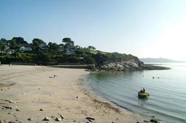 Swanpool beach can be reached along the coastal footpath and has both a lovely beach cafe and seafood bistro.