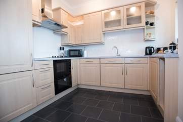 The well equipped kitchen.