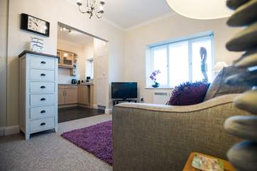 The open plan living space is very sociable.