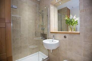 The modern shower room.