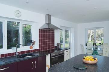 Doors open out to the garden from the kitchen/breakfast-room.