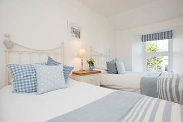 The twin bedroom.