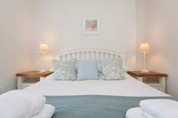 The comfortable master bedroom.