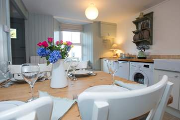The kitchen/dining-room.
