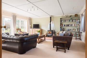 There is a step up into the living-room.