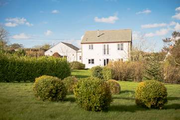 The original Old Coach House with its modern extension sit happily next to each other.