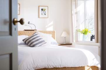 Come on in, this lovely comfy bed awaits you!