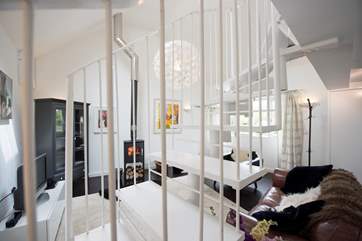 The sitting-area from the stairs.
