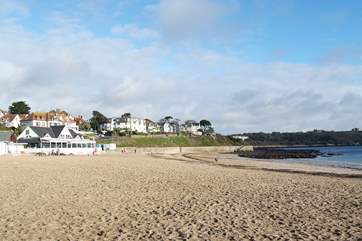 Gyllyngvase beach cafe in Falmouth is a must - wonderful views and scrumptious food.