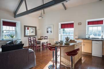 The dining area.