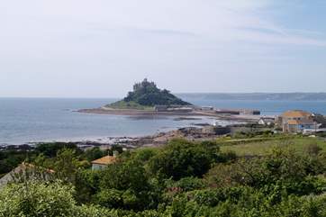 The view from the sitting/dining-room and garden.