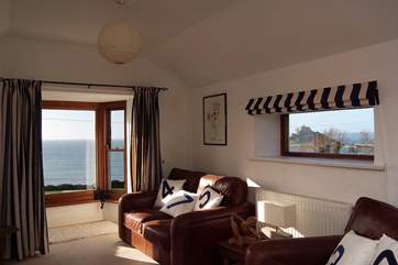 St Michael's Mount is clearly visible from the sitting/dining-room.