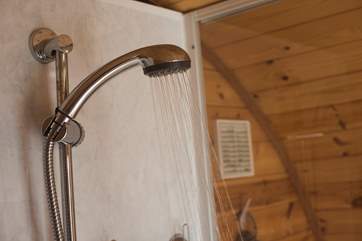 With a lovely hot water shower.