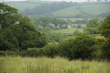 Glorious views over open countryside from your Pod and the spacious decked area.