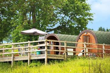Glamping is fun and unique and Rivendell is just that! This picture was taken prior to the hot tub being installed.