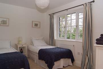 The twin bedroom.