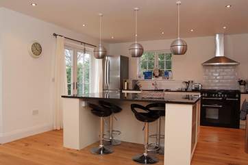The kitchen island.