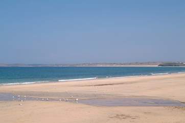 The beach is just 300 yards from Trelandry.