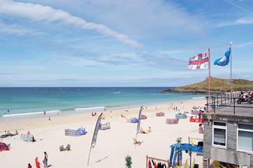 St Ives is a short distance away.