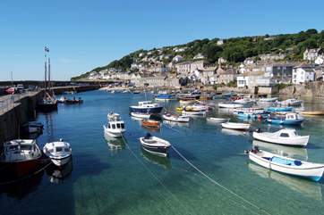Mousehole is along the coast road.