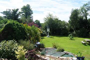Looking towards the Owners' garden (guests are welcome to look around).