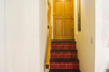 There is a handrail to help those with limited mobility.