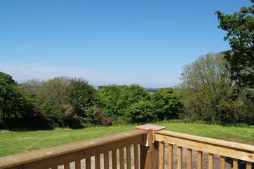 The wonderful view from the hot tub.
