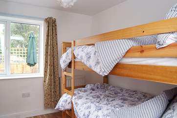 The bunk bedroom (Bedroom 3) is ideal for children.