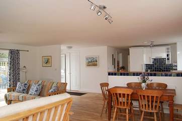 Looking across the living-room towards the kitchen-area.