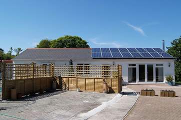 There is plenty of parking space in front of the cottage, the swimming pool is behind the fence to the left of the picture. (photo to follow)