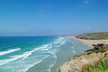 Perranporth beach is only a little further up the coast.