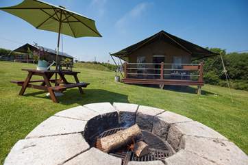 How about toasting some marshmallows on the fire-pit?