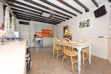 The spacious kitchen/diner.