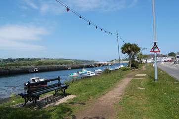 From the cottage, it is an almost level walk along the river back towards the town....