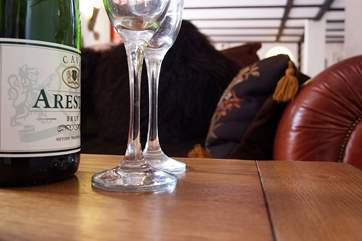 Relax with a glass or two in one of the comfy chairs or sofas.