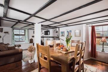 ....with the dining-area on the far side of the living-room but all within easy reach.
