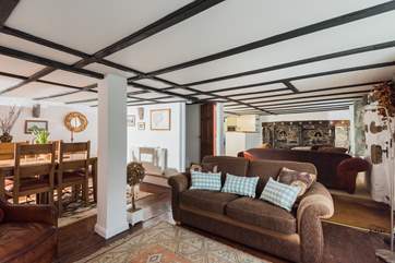There are two sitting-areas to choose from with armchairs and sofas for all.