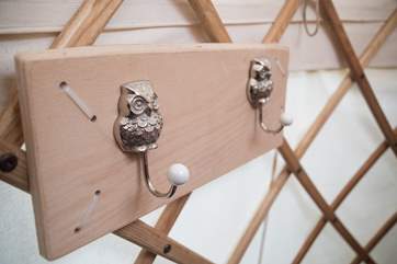 Owl hooks.