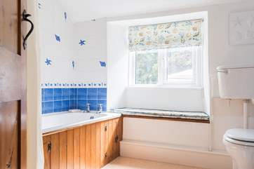 The bathroom.
