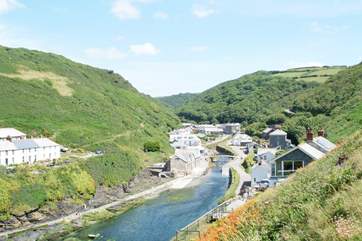Boscastle Valley is very picturesque and protected by the National Trust.
