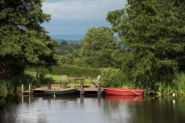 There are a couple of rowing boats provided for your use. Please take care.