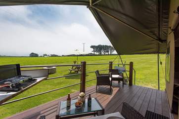 Many hours can be spent enjoying the surroundings and relaxing on the balcony enjoying the countryside setting.