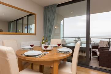 Enjoy a meal with a view whatever the weather.
