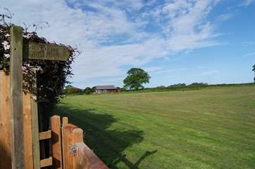 There is a huge playing field/park-area just 100 yards from the cottage where you can exercise your dog.