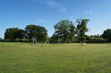 The playing field also has a lovely children's play-area.