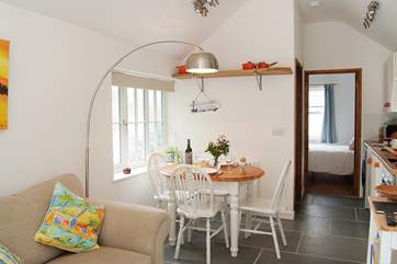 A perfect holiday hideaway nestled away just off the coastal footpath.
