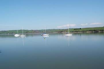 There are always boats of all shapes and sizes on the river.